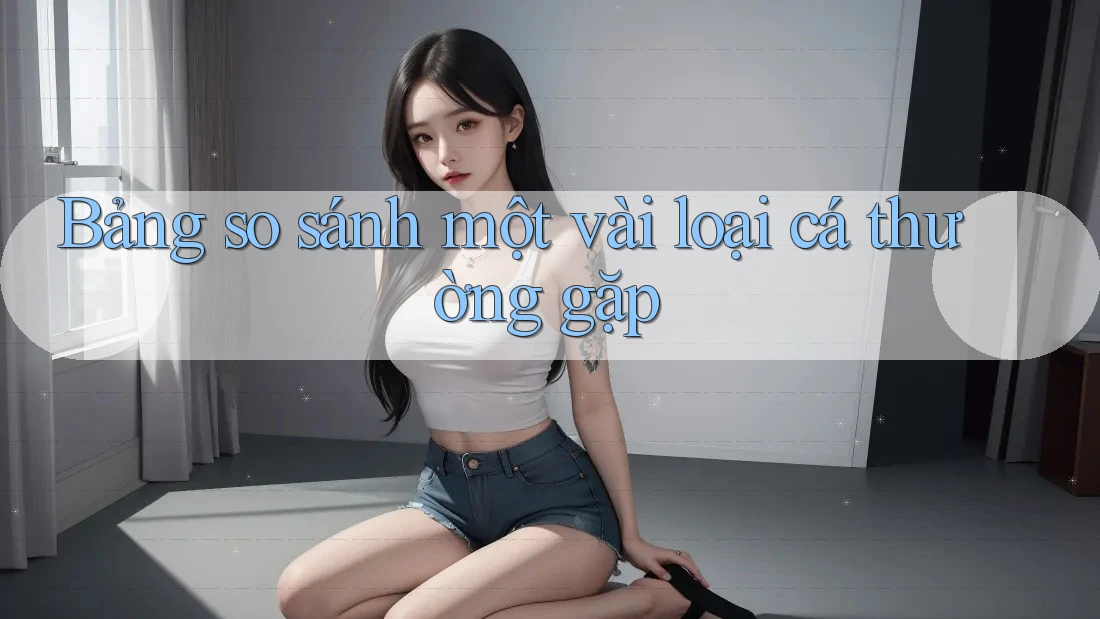 Bảng so sánh một vài loại cá thường gặp Bảng so sánh một vài loại cá thường gặp