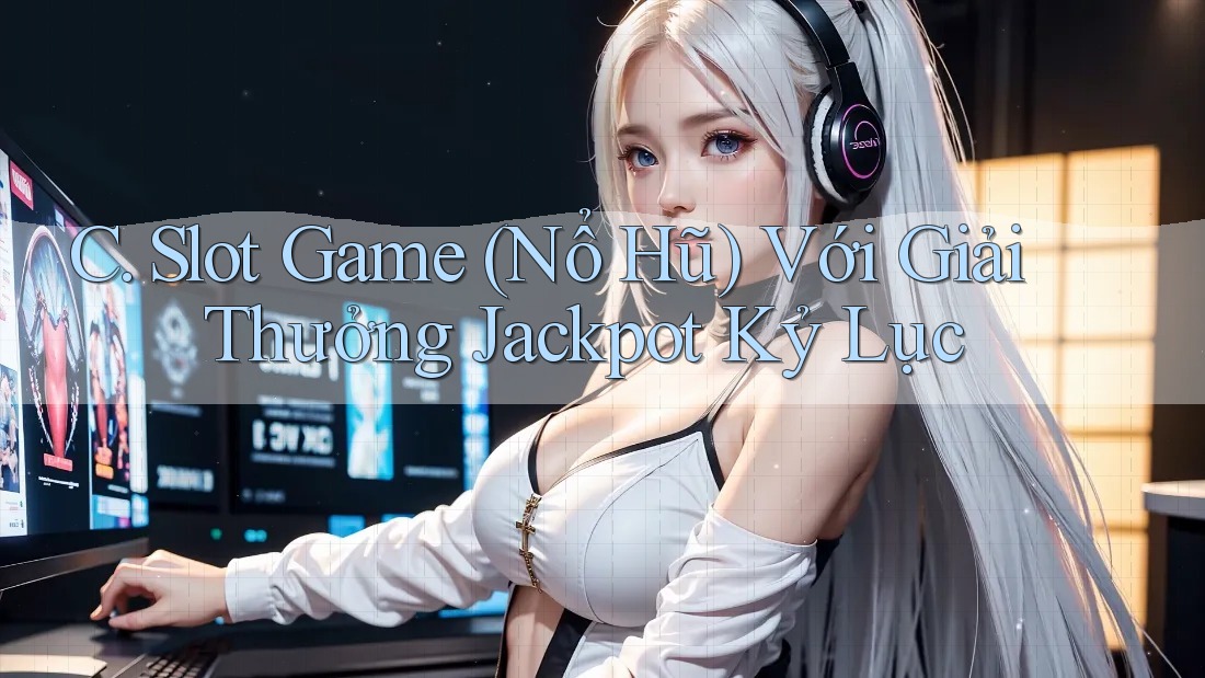 C. Slot Game (Nổ Hũ) Với Giải Thưởng Jackpot Kỷ Lục C. Slot Game (Nổ Hũ) Với Giải Thưởng Jackpot Kỷ Lục
