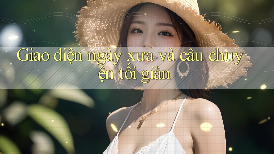 Giao diện ngày xưa và câu chuyện tối giản
