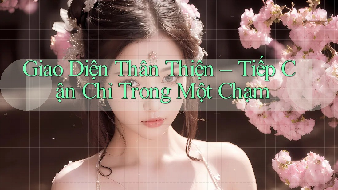 Giao Diện Thân Thiện – Tiếp Cận Chỉ Trong Một Chạm