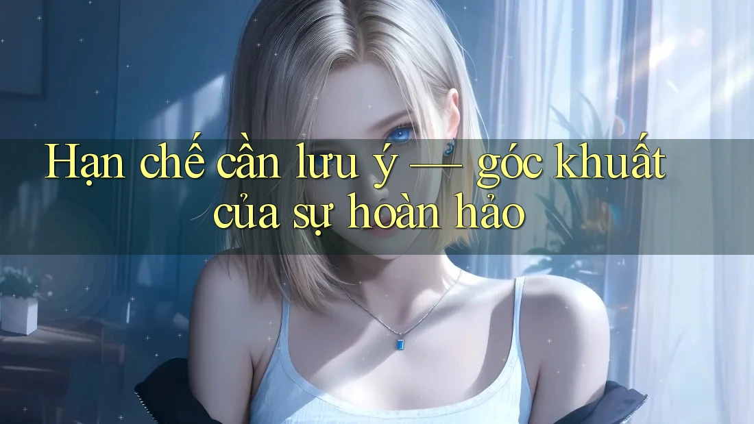 Hạn chế cần lưu ý — góc khuất của sự hoàn hảo Hạn chế cần lưu ý — góc khuất của sự hoàn hảo