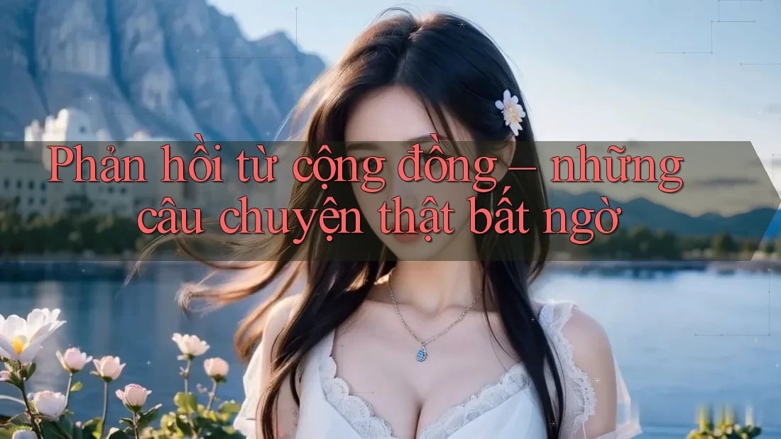 Phản hồi từ cộng đồng – những câu chuyện thật bất ngờ Phản hồi từ cộng đồng – những câu chuyện thật bất ngờ