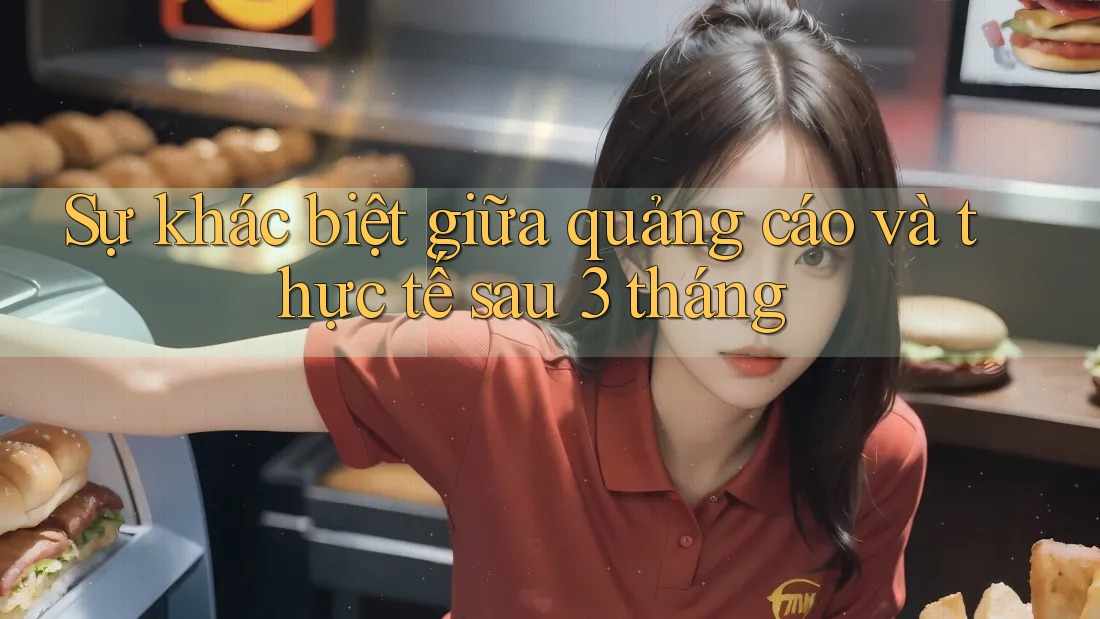 Sự khác biệt giữa quảng cáo và thực tế sau 3 tháng