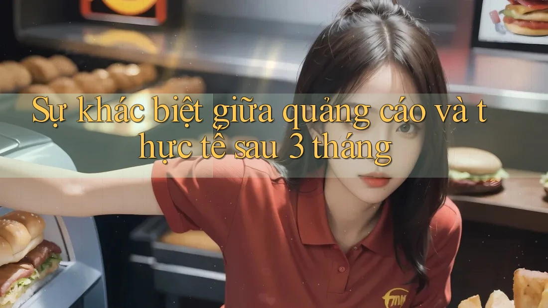 Sự khác biệt giữa quảng cáo và thực tế sau 3 tháng Sự khác biệt giữa quảng cáo và thực tế sau 3 tháng