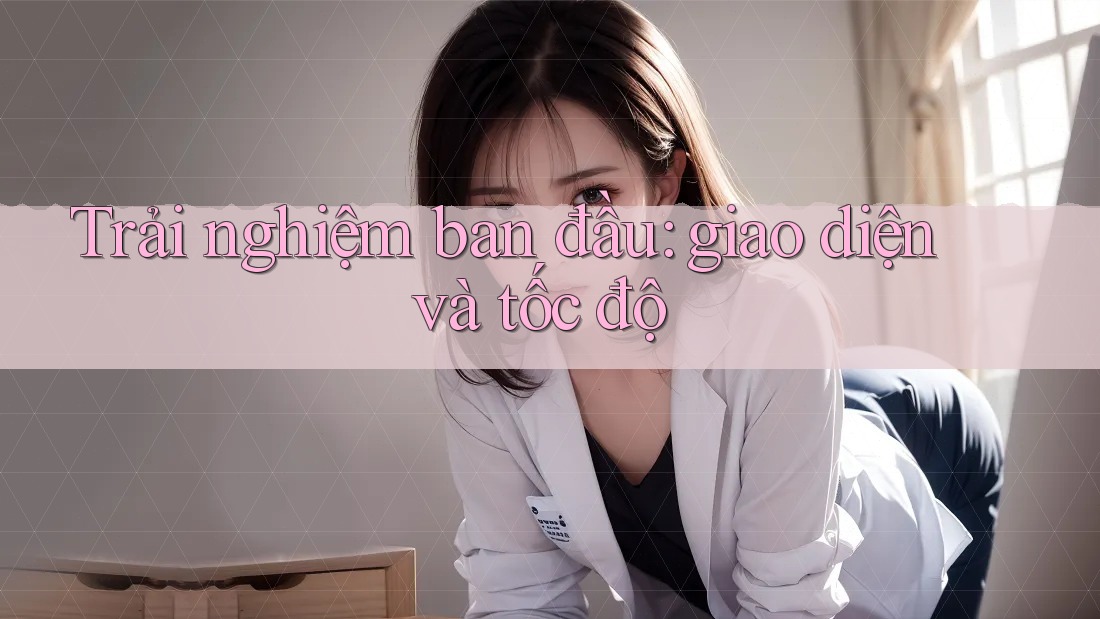 Trải nghiệm ban đầu: giao diện và tốc độ Trải nghiệm ban đầu: giao diện và tốc độ